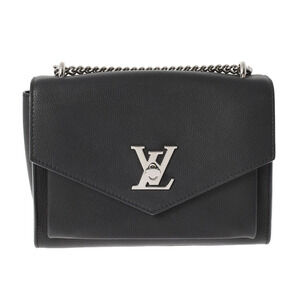 Louis Vuitton My Lock Me Chain Black Leather Shoulder Bag